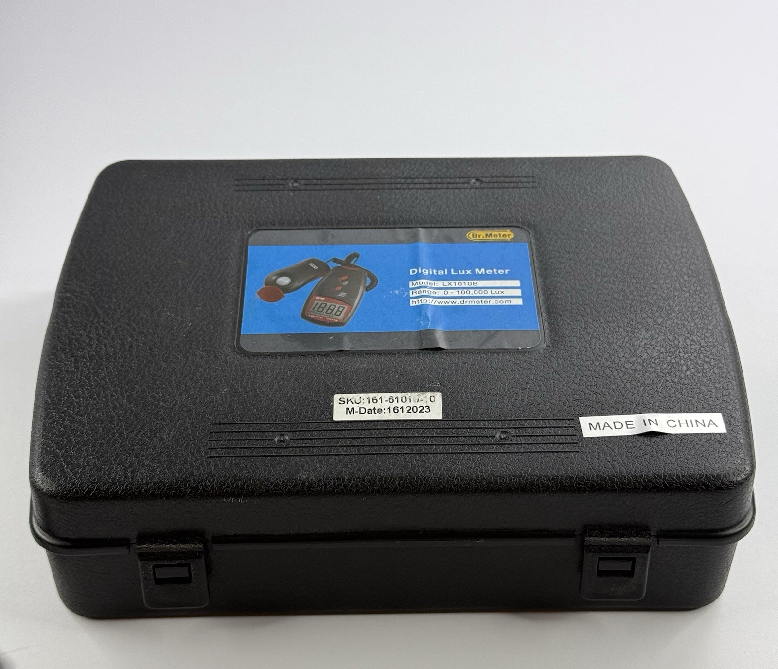 Dr.Meter LX1010B Digital Illuminance Lux Light Meter 100,000 Range Case Tested