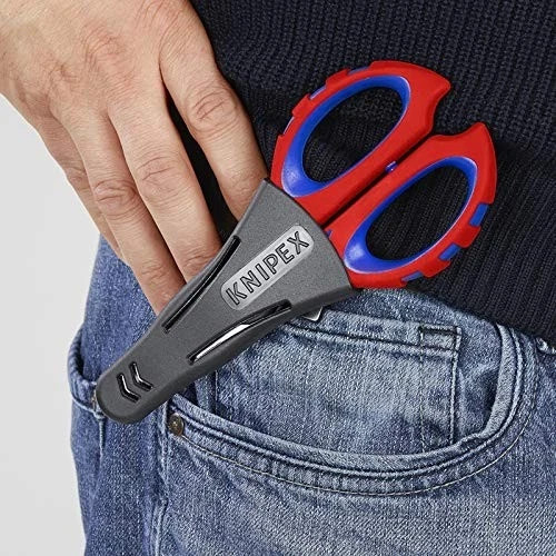 KNIPEX Tools 95 05 10 SBA Electricians’ Shears with Crimp Area for Ferrules,