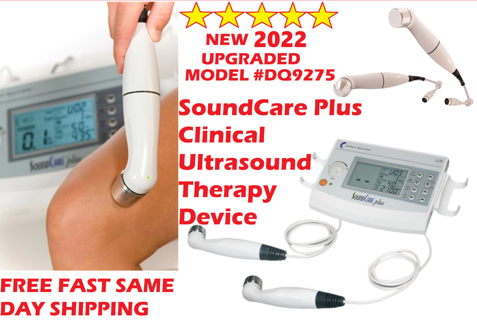 2023 Roscoe SOUNDCARE PLUS, Ultrasound Unit with two sound heads, Model #DQ9275