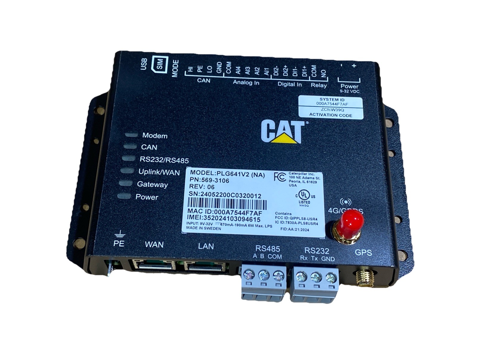 CAT 569-3106 Electronic Control Group 9-32V Module PLG641V2 For Cat Generator