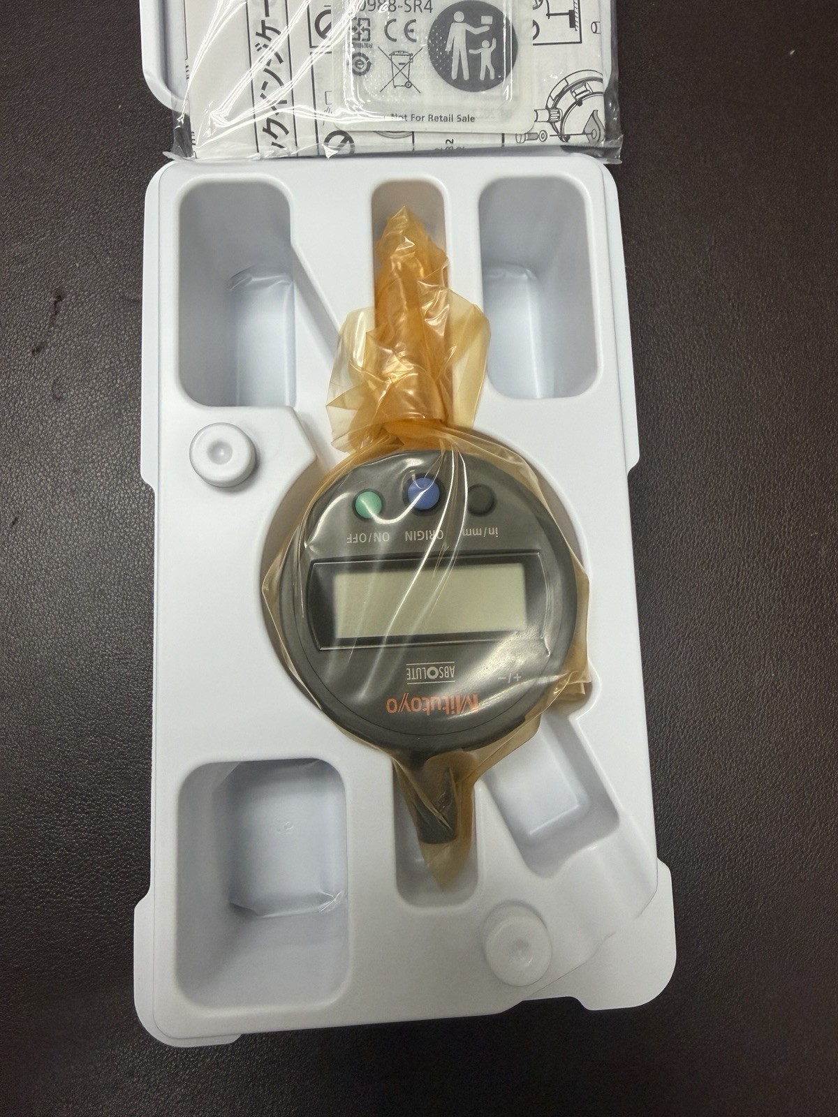 MITUTOYO Calibrated Indicator 0 in to 0.5 in /0-12.7 mm Inch/ Metric 0.02 mm