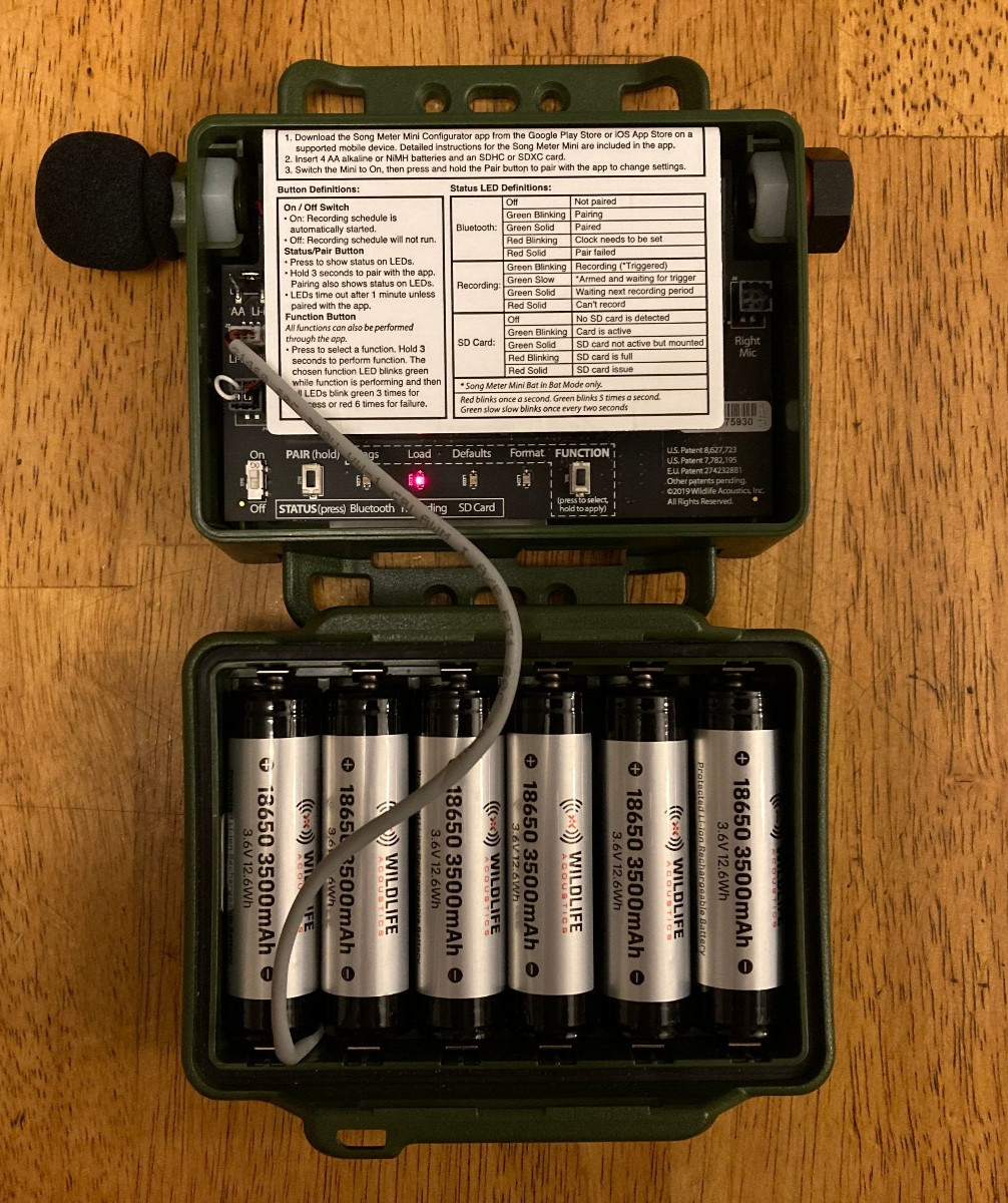 Wildlife Acoustics Song Meter Mini Lithium Ion 6 Batteries Included
