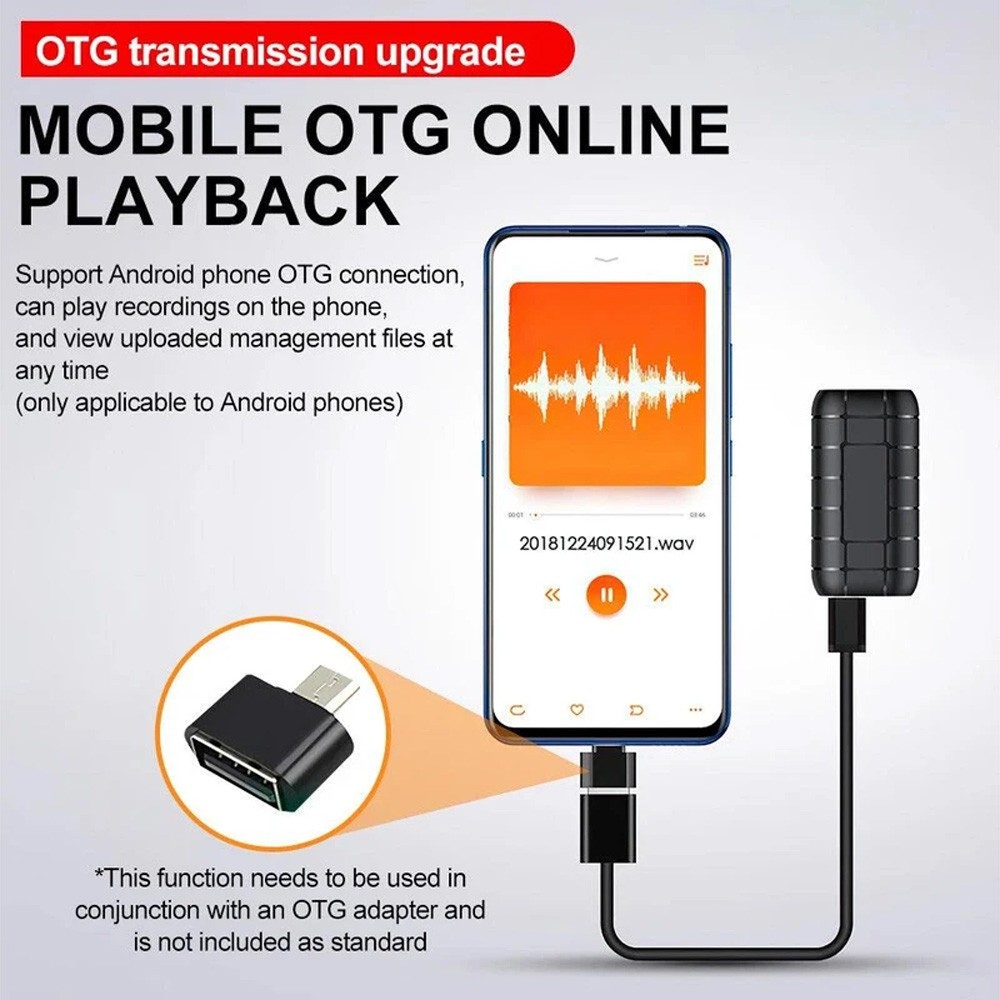 Mini Spy Hidden Audio Recorder Voice Activated Office Listening Device 16GB US
