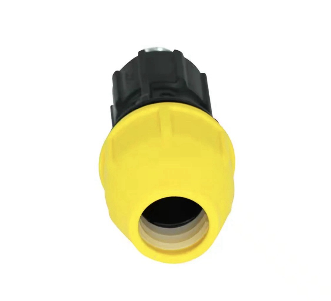 1/2 In. Polyproylene Underground Yellow Poly Gas Pipe Conversion Fitting | (NEW)
