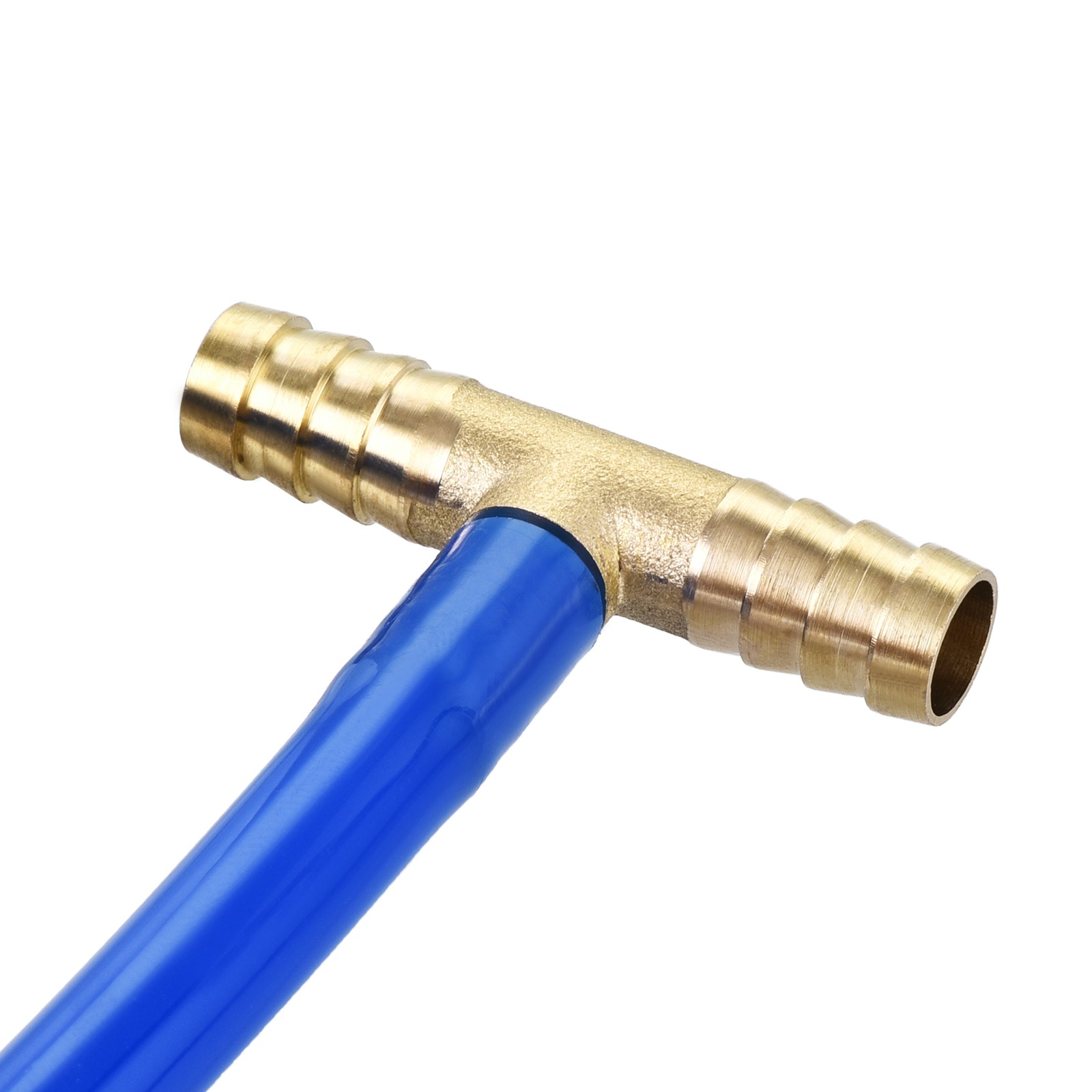 2 x Reducing Barb Hose Fitting Tee T Shape Pipe Connector Brass 3/8″x3/8″x1/4″