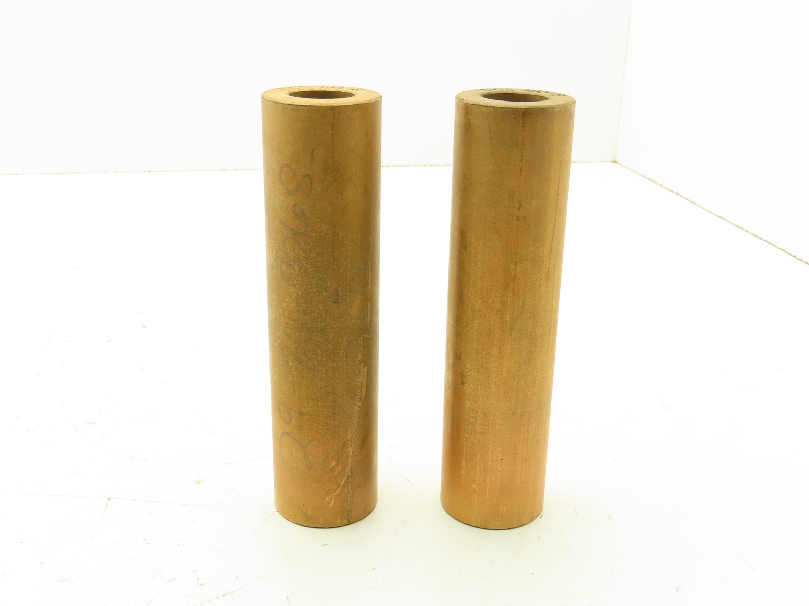 SCS-813-6 Sintered Bronze Oiled Bar Stock Brass Sleeve 1″x1-5/8″-6-1/2″ Lot of 2