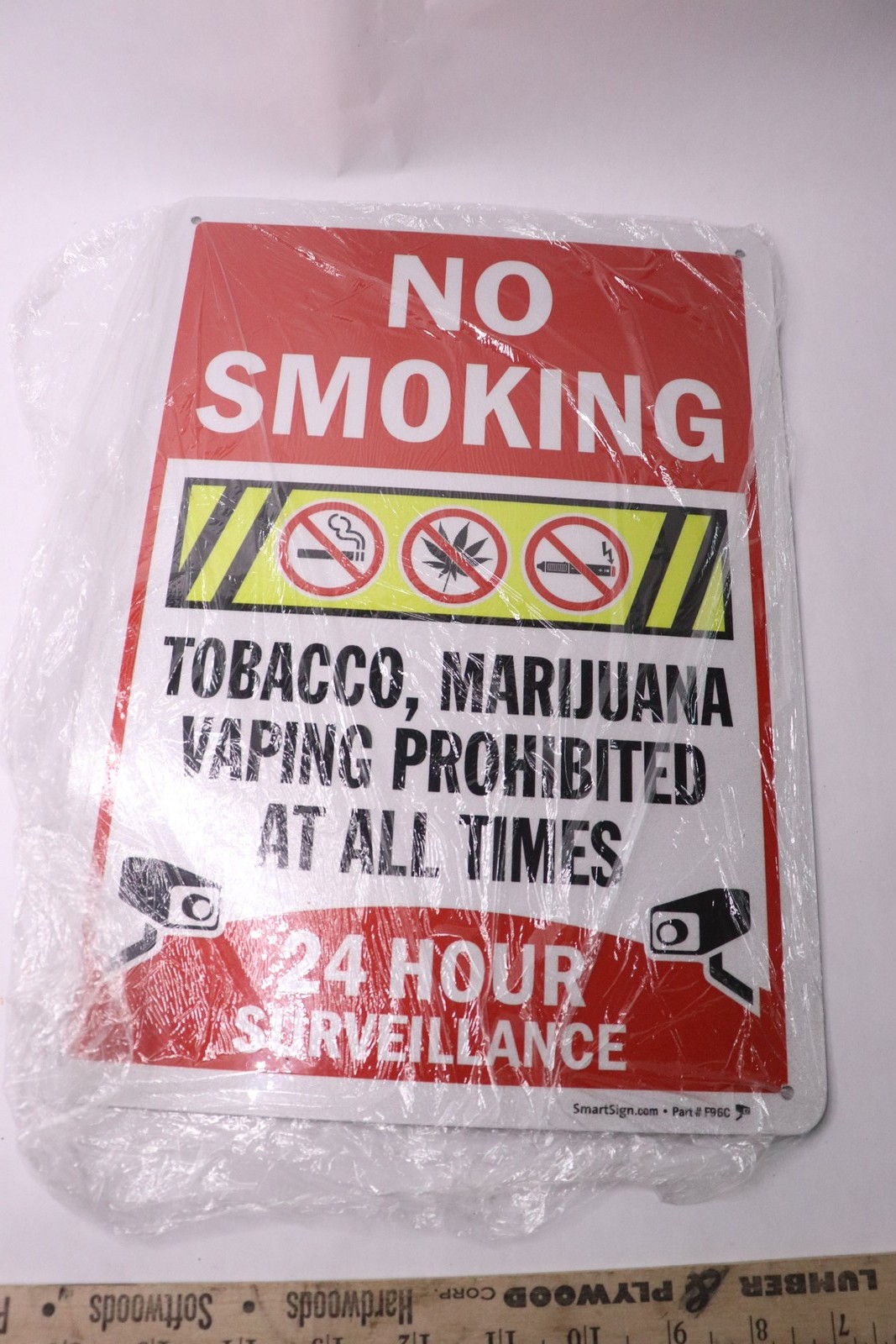 No Smoking Sign 10″ x 14″ F96C