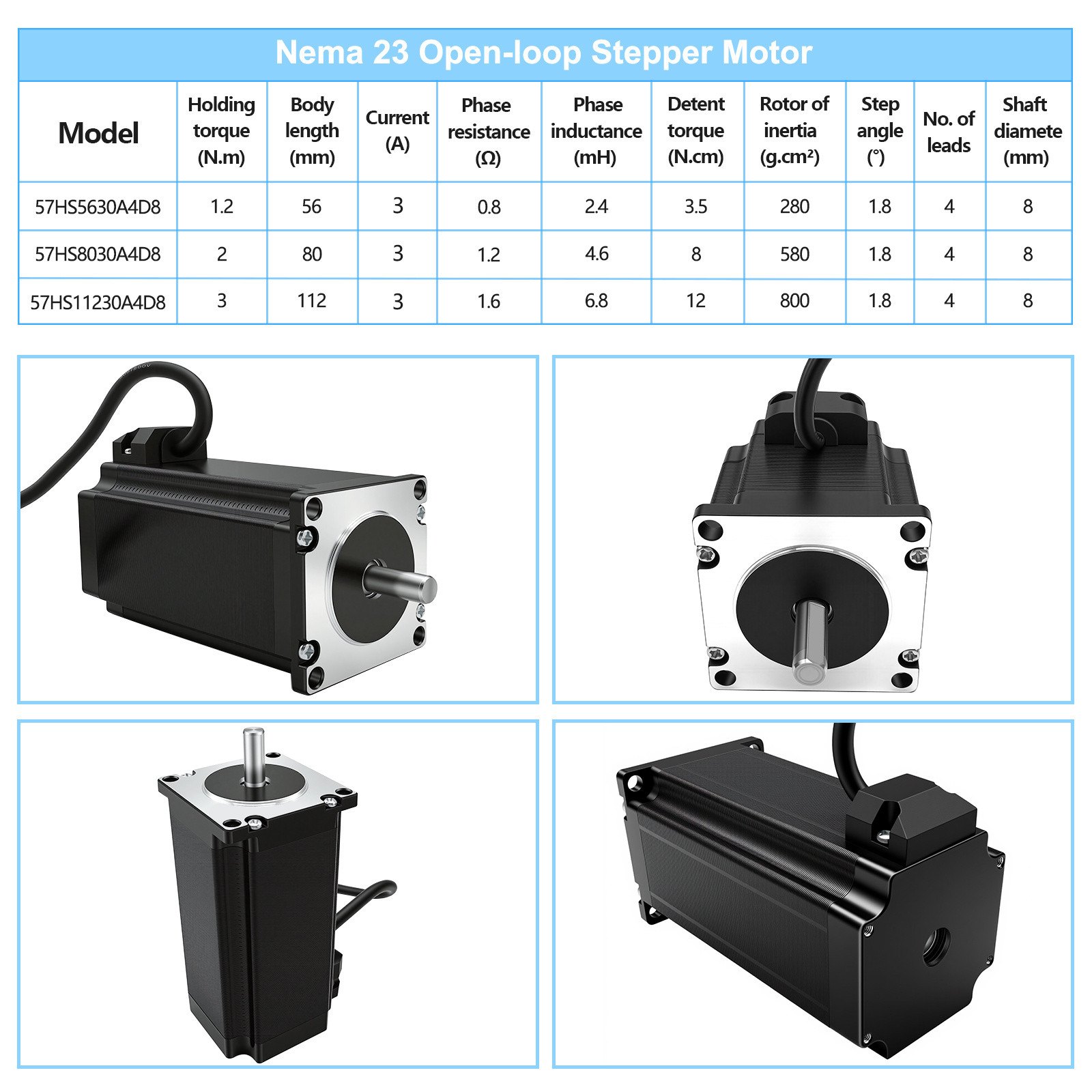 Linear Actuator Nema23 slide table kit motion system 60kg load for 3D printer