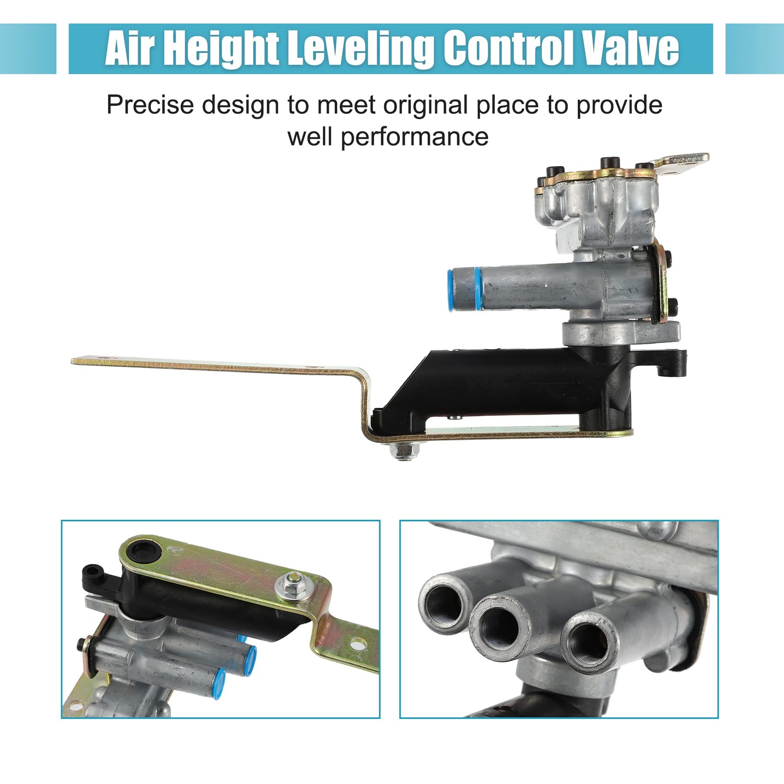X AUTOHAUX 1 Set Air Height Leveling Control Black, Bronze Tone, Silver Tone