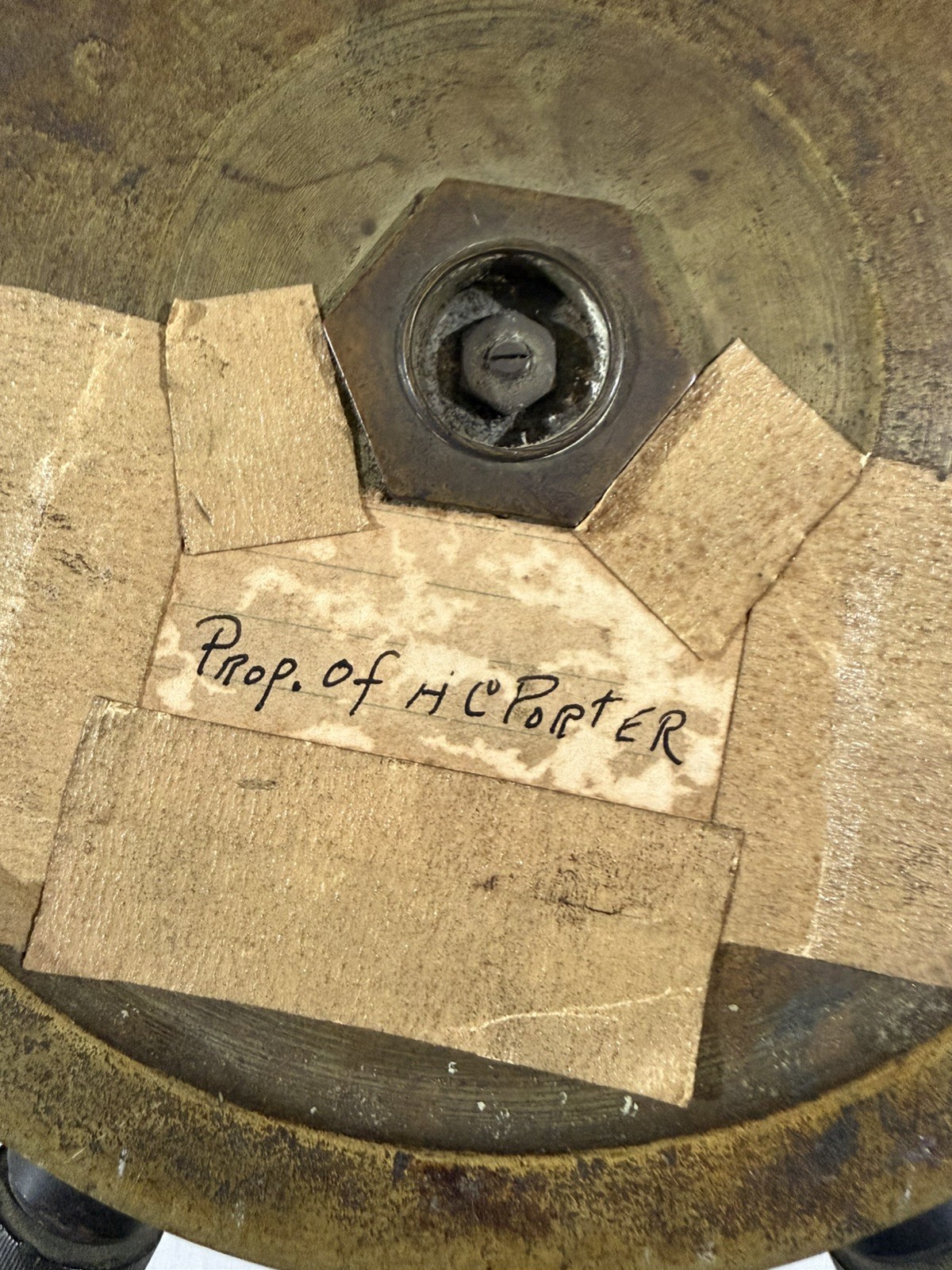 Antique Norton Ammeter No. 1615 – Brass Industrial Electrical Gauge CT
