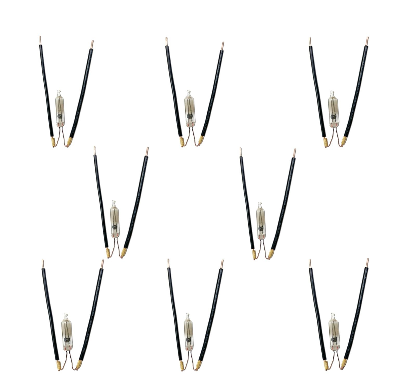 (8pack) Light Bulb Starter Replacement for Flowtron BK-15, 8pack, Black