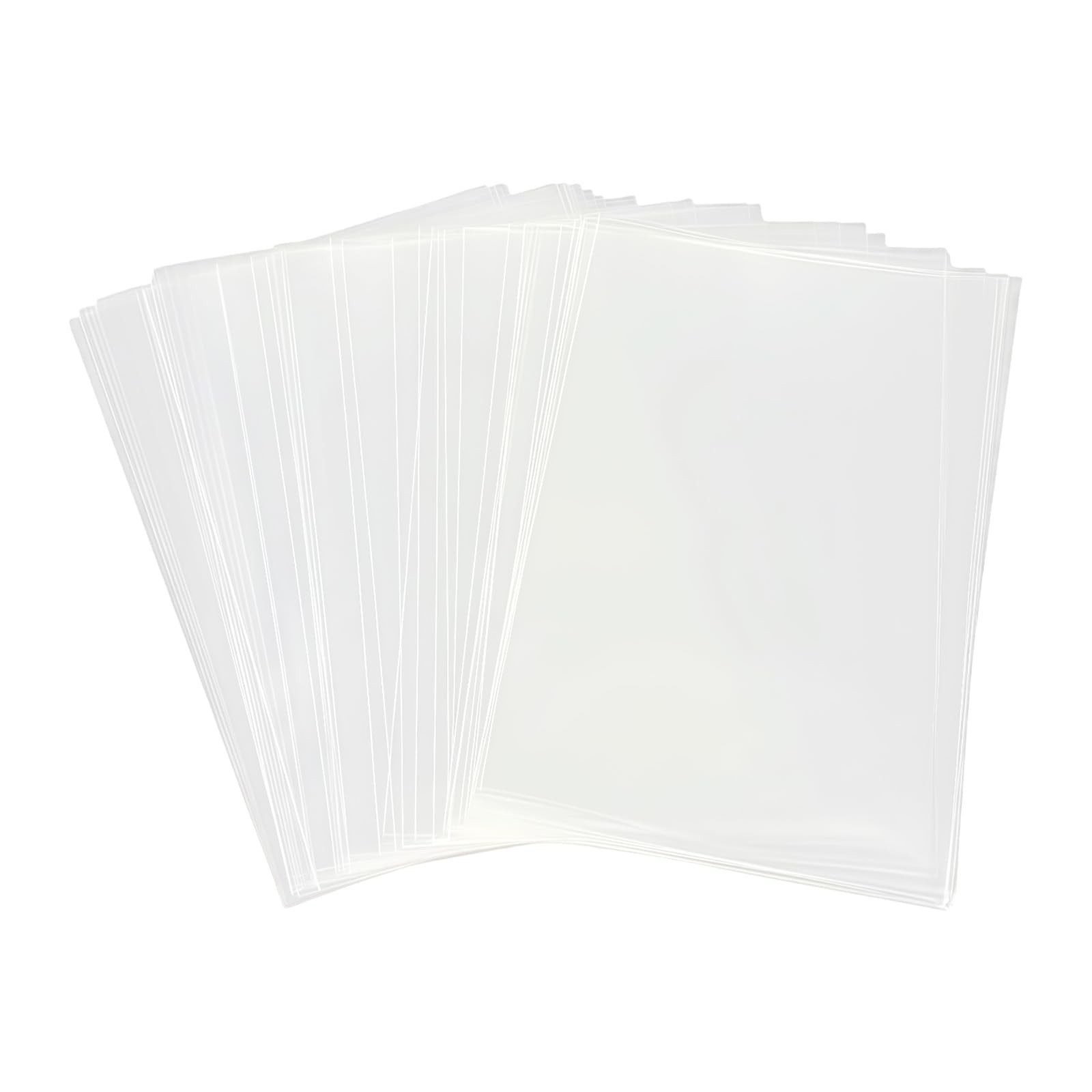 200 PCS Clear Flat Cello Cellophane Treat Gift Basket Bags 1.2mil 6×8 Inch