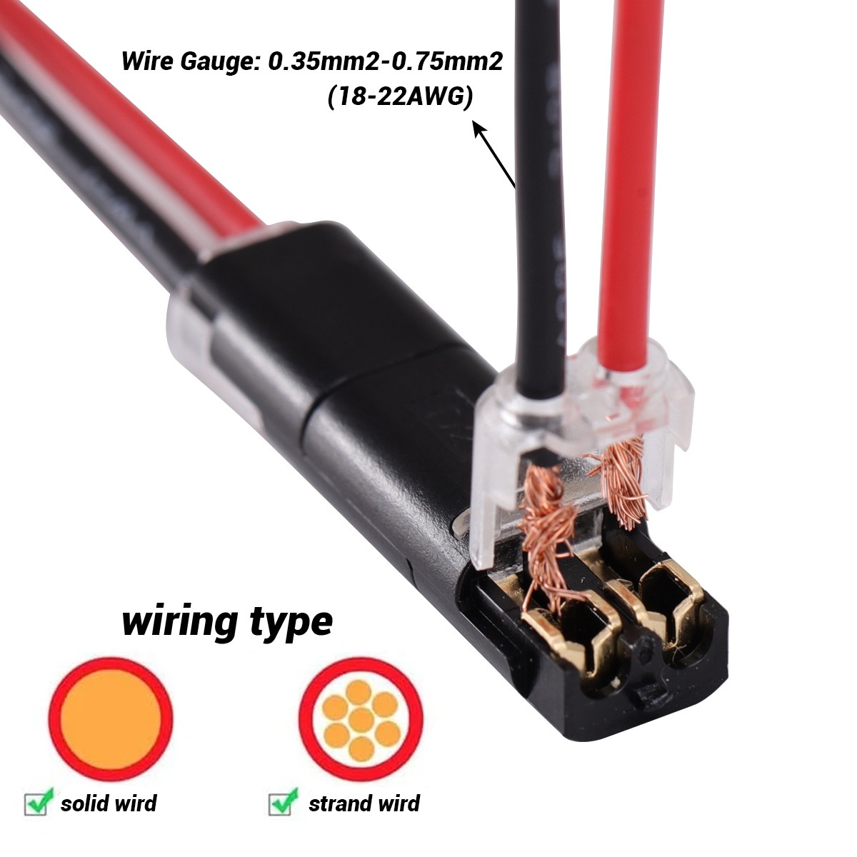 2 Pin Waterproof Electrical Connector Car Automotive Wire Plug Terminal LOT
