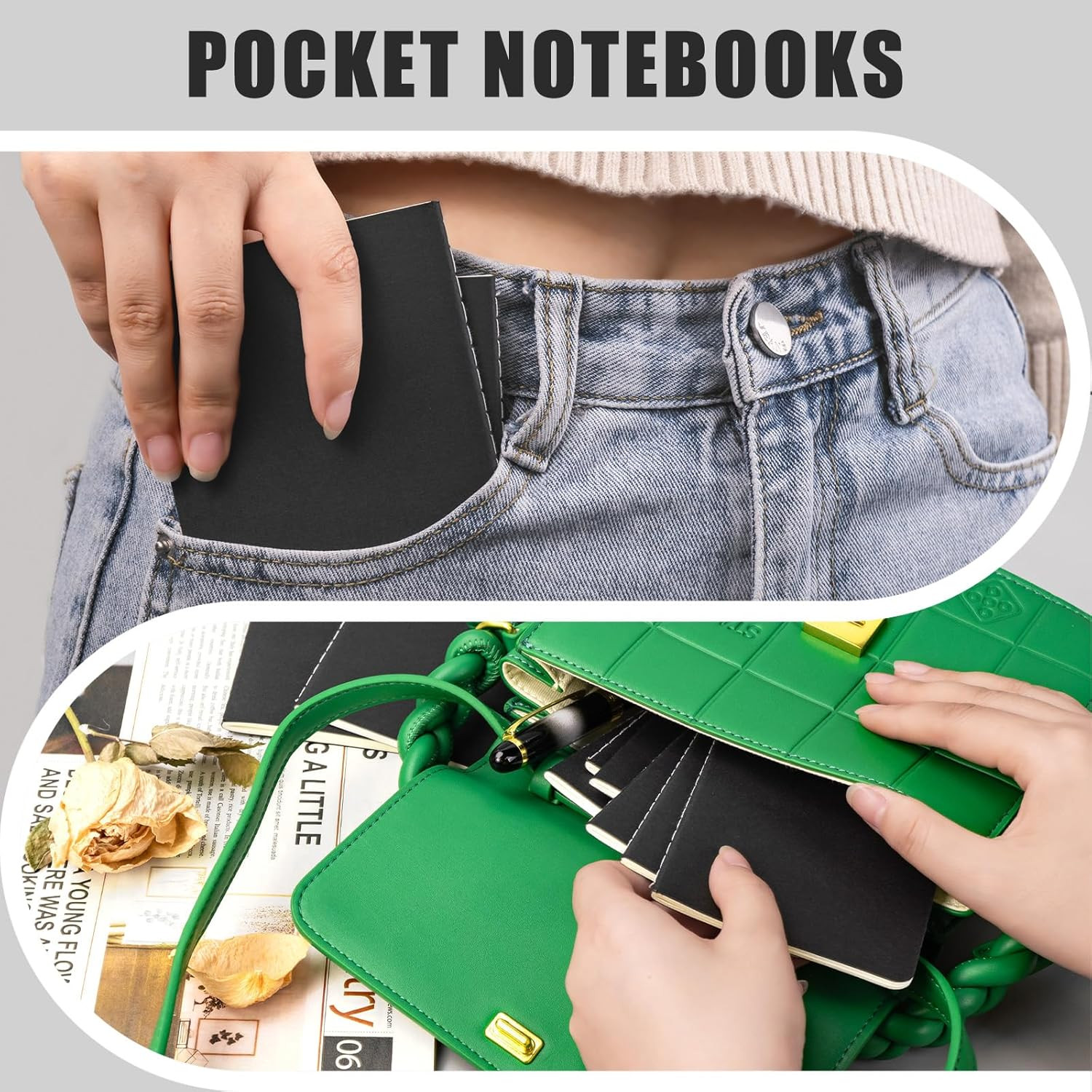 Mini Pocket Notebooks Bulk 3.5 X 5.5 Inches 12 Pack Small Note Pads Lined Little