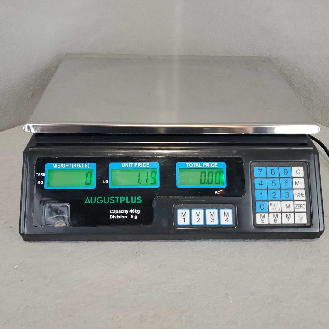88lb 40kg Electronic Digital Price Computing Market Commercial Scale
