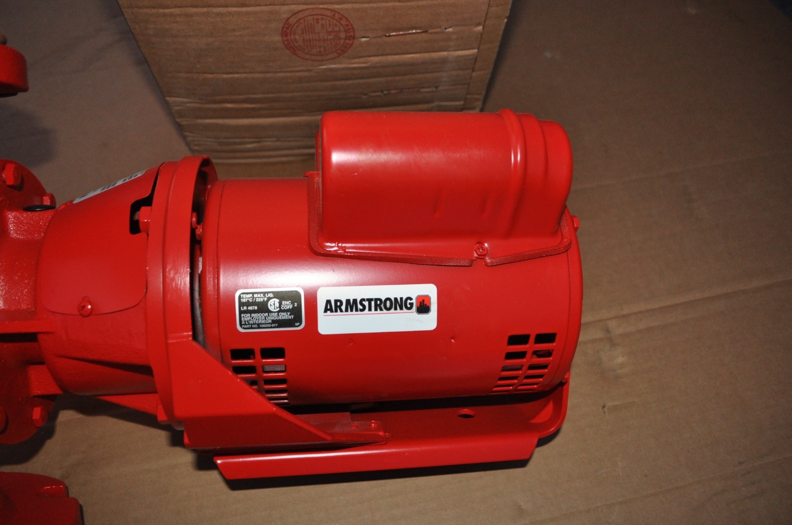 Armstrong CIRCULATOR PUMP 106284MF-132 1/2 HP 3″ FLANGE HYDRONIC S-55 NEW