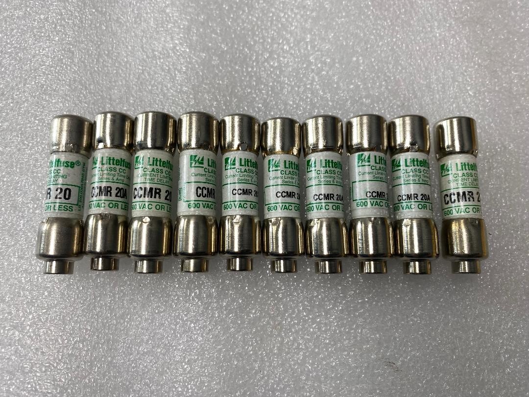 10*in box CCMR-20 Littelfuse 20 Amp 600V Time Delay Fuse CCMR020 “LOT OF 10” USA