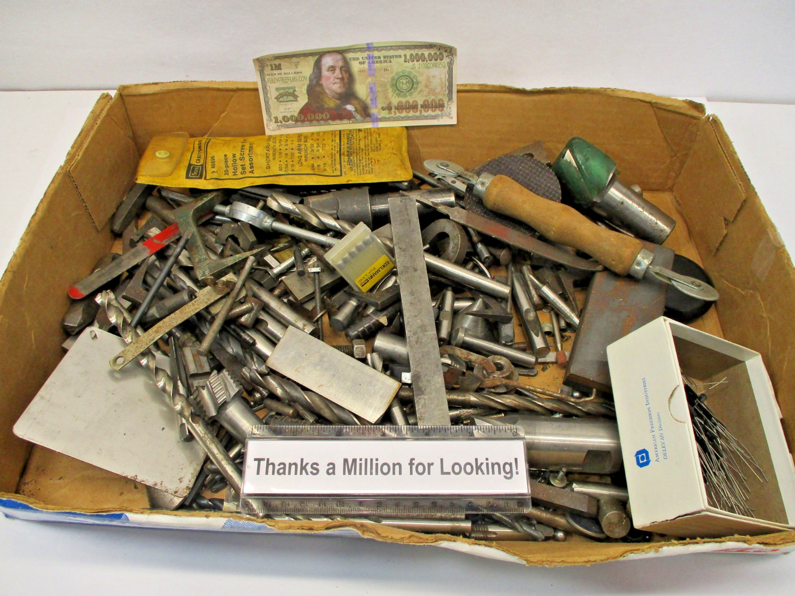 25 # POUNDS Machinist Parts Pieces Bits Hand Tools Hardware Doo Dads Scrap GC