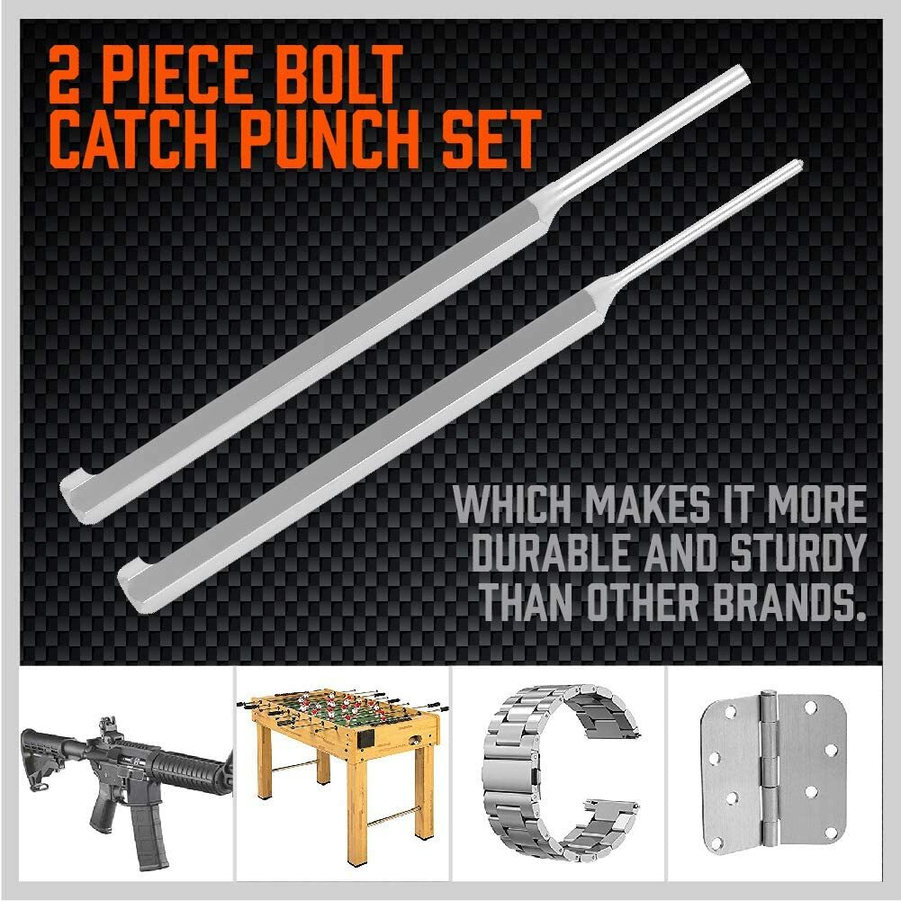 6PC Roll Pin Starter & Bolt Catch Install Punch Set 1/16″ 5/64″ 3/32″ 1/8″ 5/32″