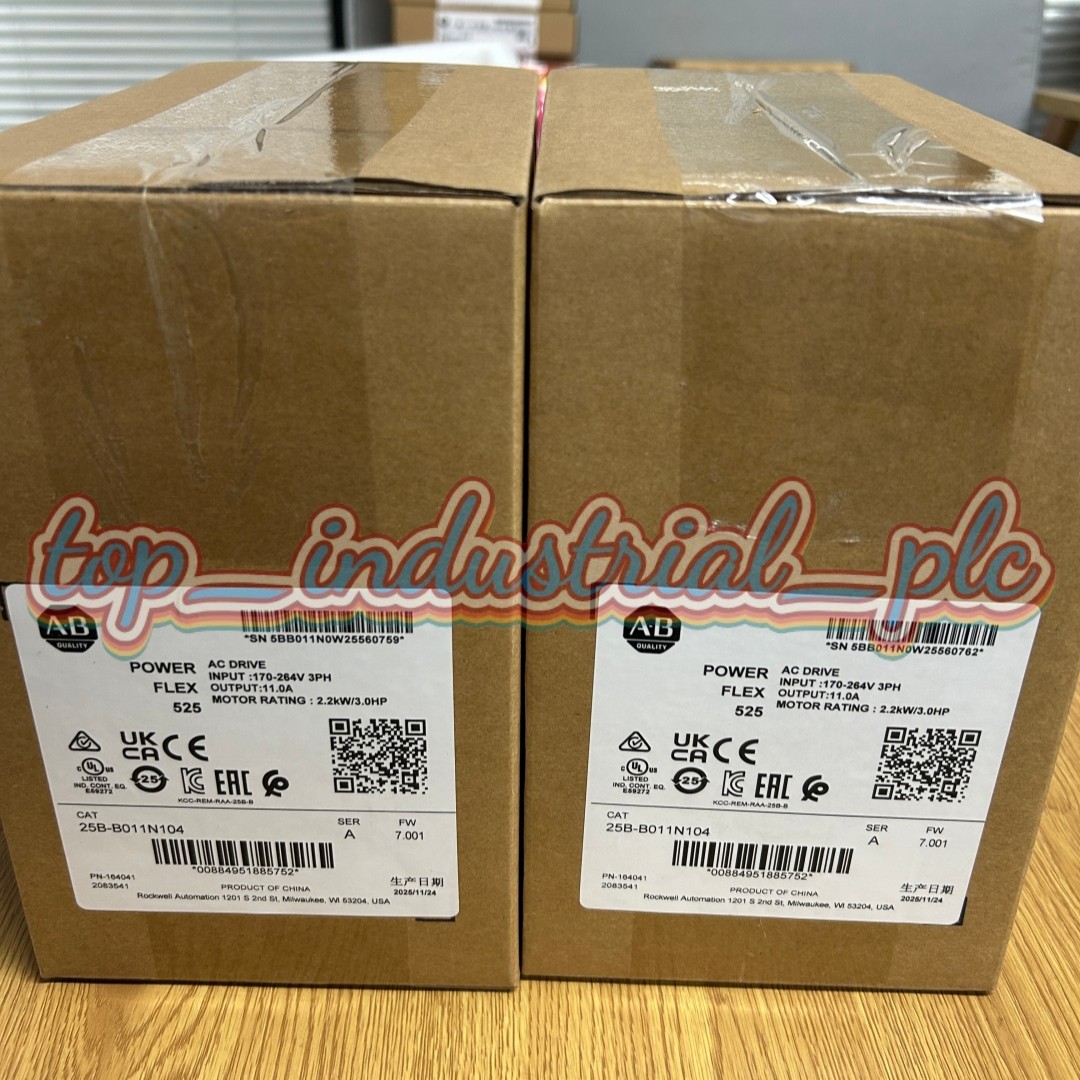 AB 25B-B011N104 AB 25BB011N104 SerA PowerFlex 525 AC Drive 3HP TX New