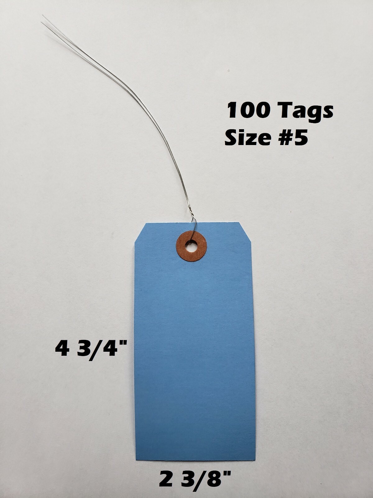 Pack of 100 Manila Red Orange Green Blue Yellow Shipping Wire Strung Tags Sz 5