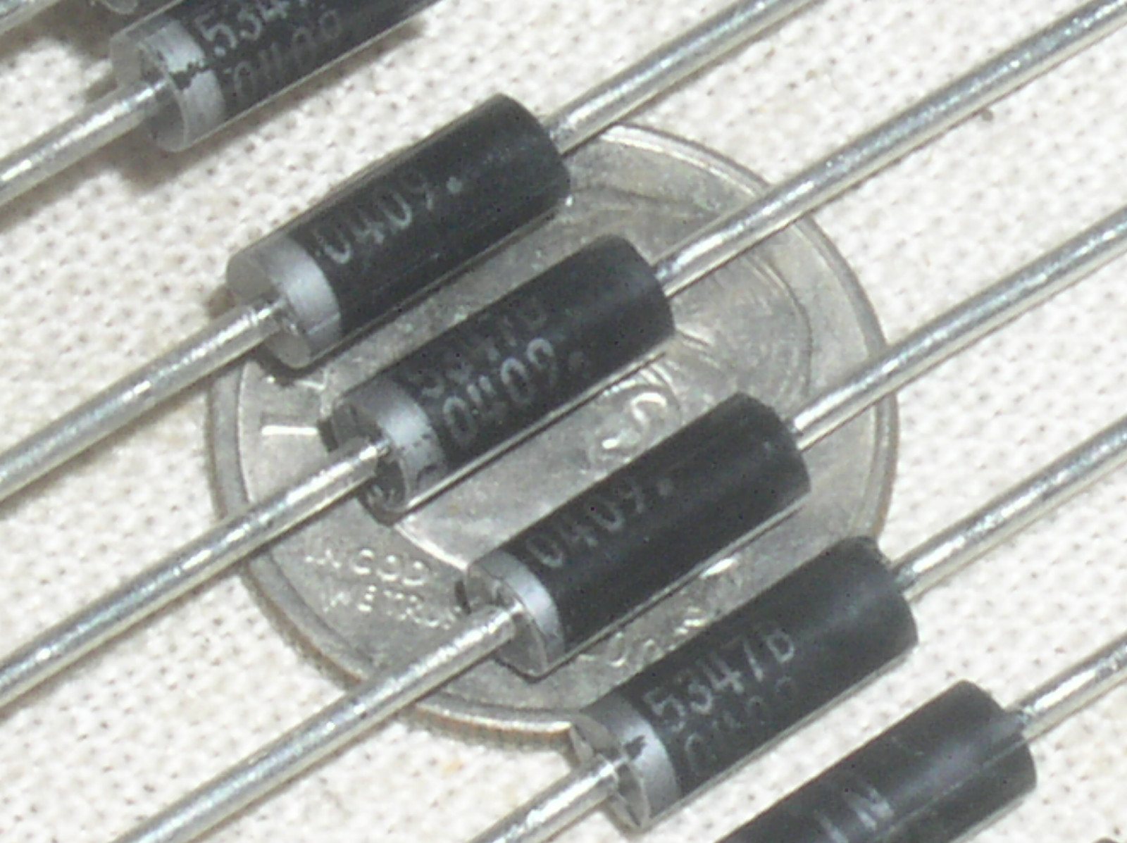 10 NEW ON-SEMI 1N5347B 1N5347 ZENER REFERENCE DIODE 10V 10 V VOLT 5W DO-15 USA