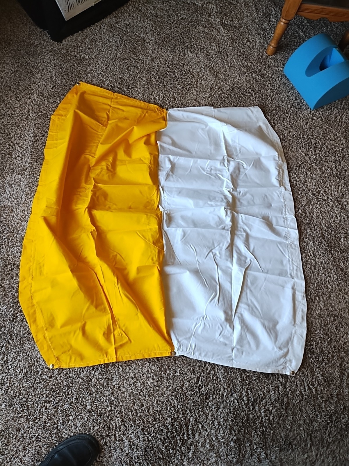 3-Bow Tractor Canopy Replacement Cover 40″ Canvas Yellow White Buggy Top Snowco