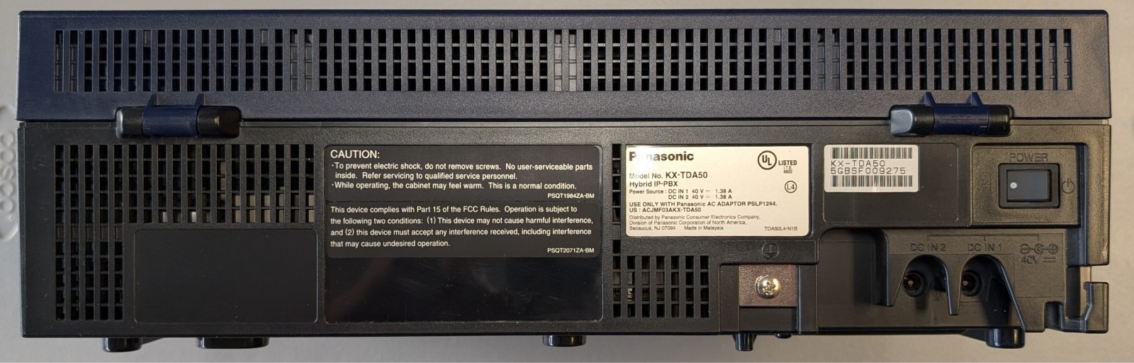 Panasonic KX-TDA50 phone system includes KX-TVA50 VM and 10 phones-EXCELLENT