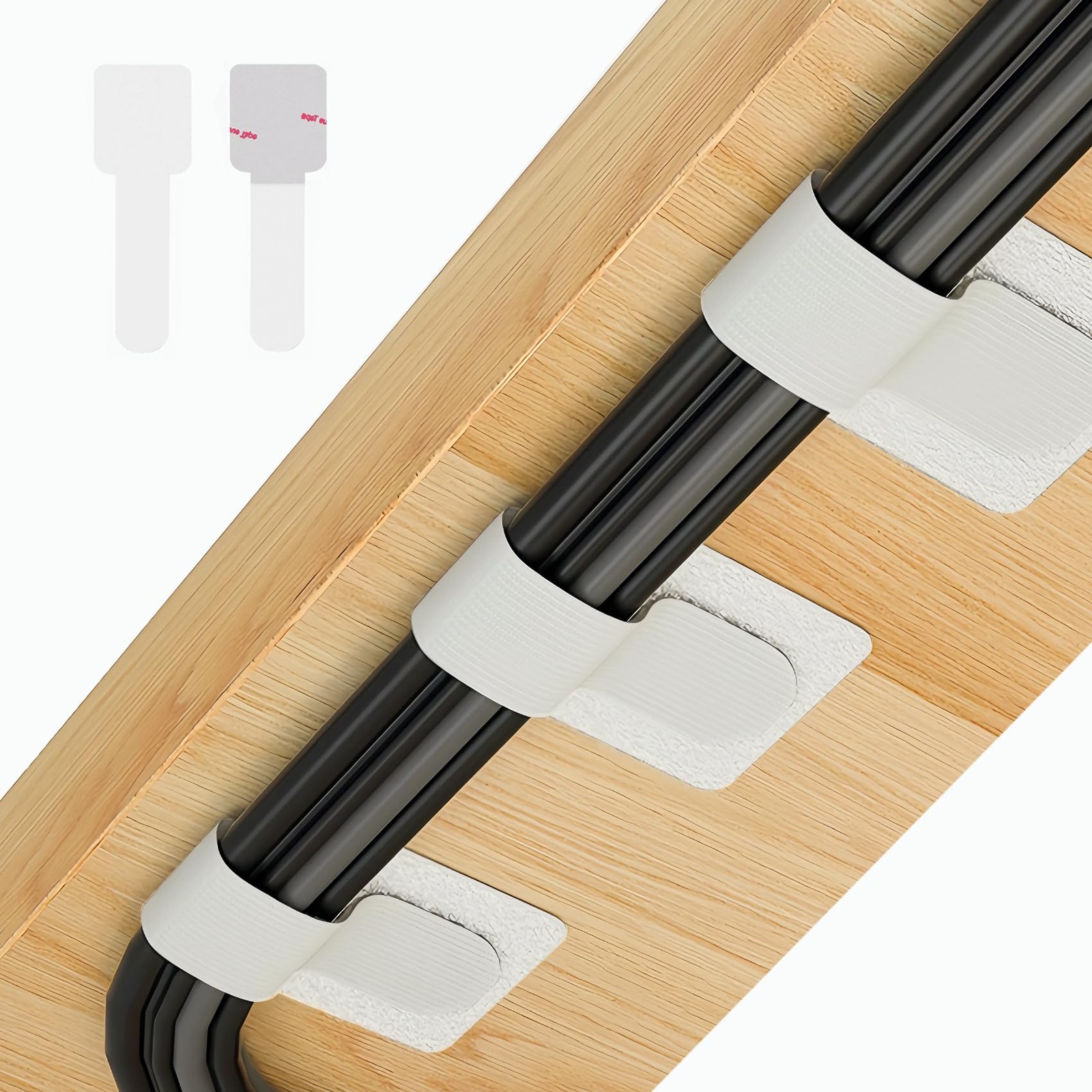 Abnii HookandLoop Cable Ties 50Pack