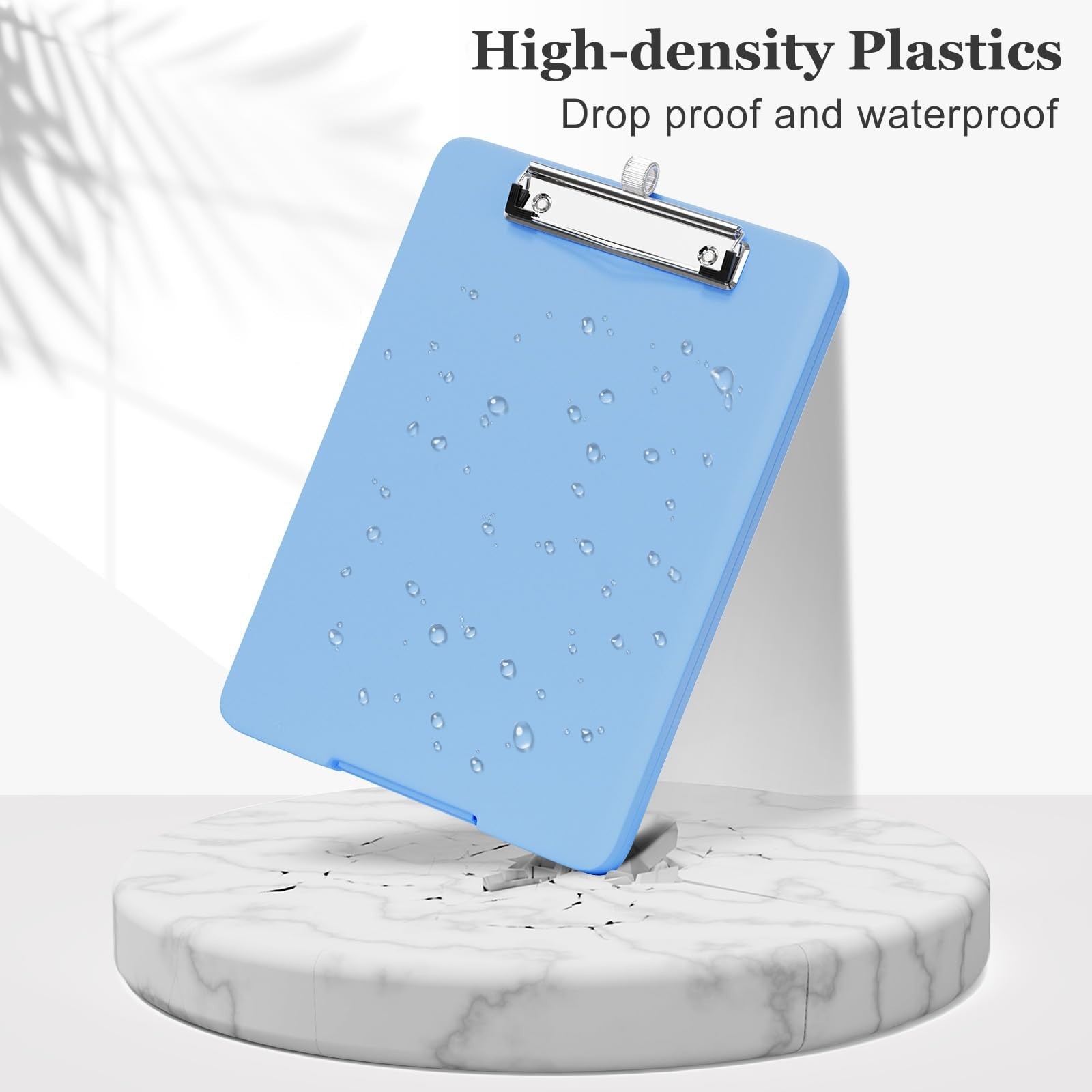 Piasoenc A5 Clipboard with Storage, Clip Board with Pen Holder, Dark Blue | A…