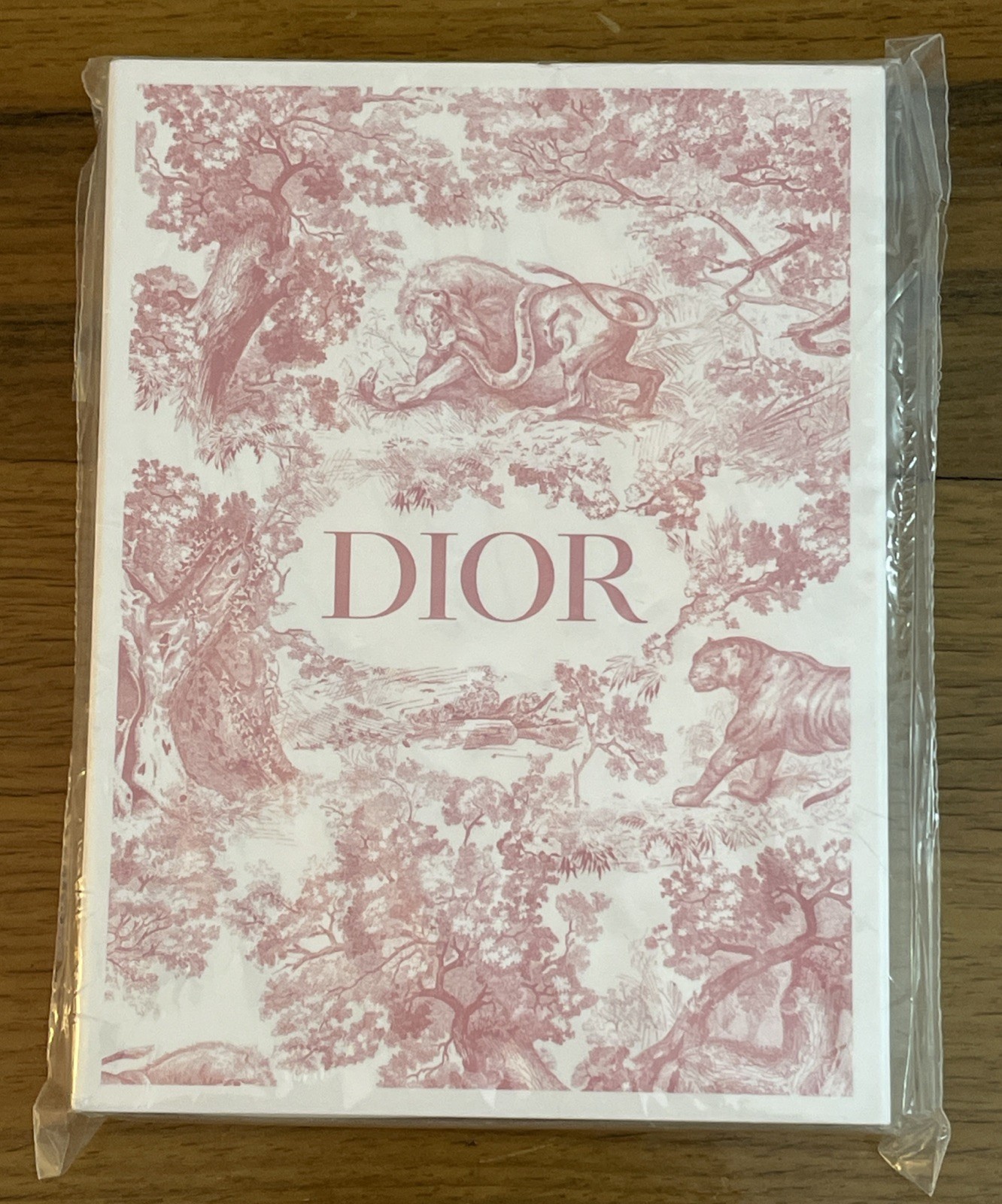 Christian Dior Novelty Memo Notepad and Pencil Set PINK SEALED BOX