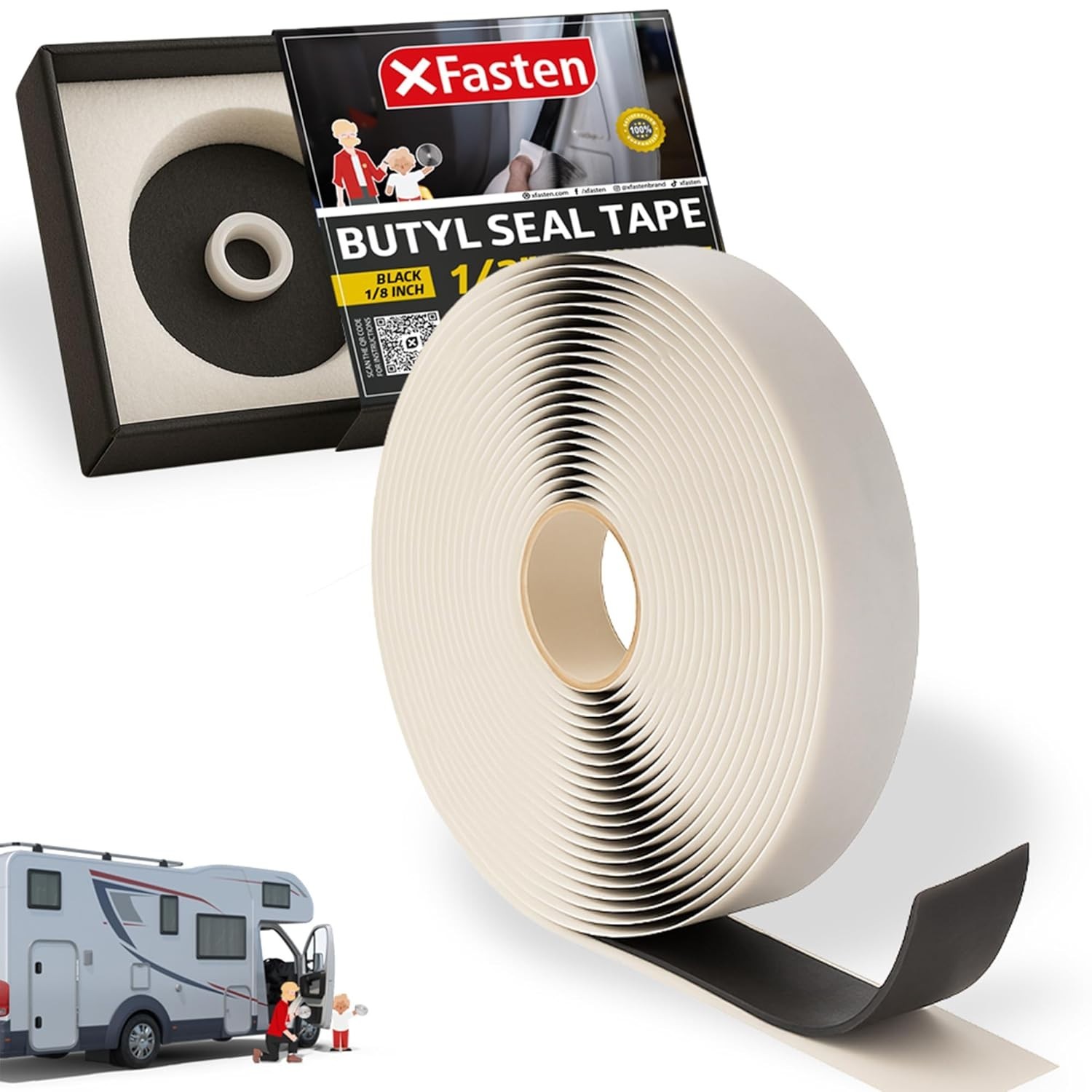 3/4in x 45ft Butyl Tape – Leak Proof RV & Marine Sealant Solution