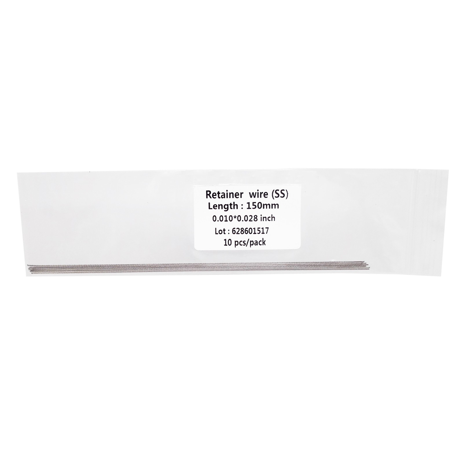 Dental Ortho Lingual Retainer Wire Flat Strand Stainless Steel 10Pcs/Pack