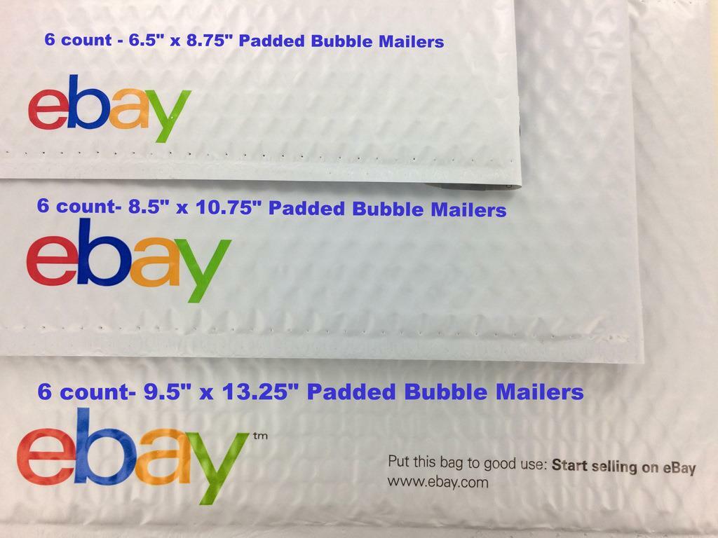 eBay Branded Shipping Supplies Kit Lot Boxes Padded Envelopes Tape Tissue 43 Ct