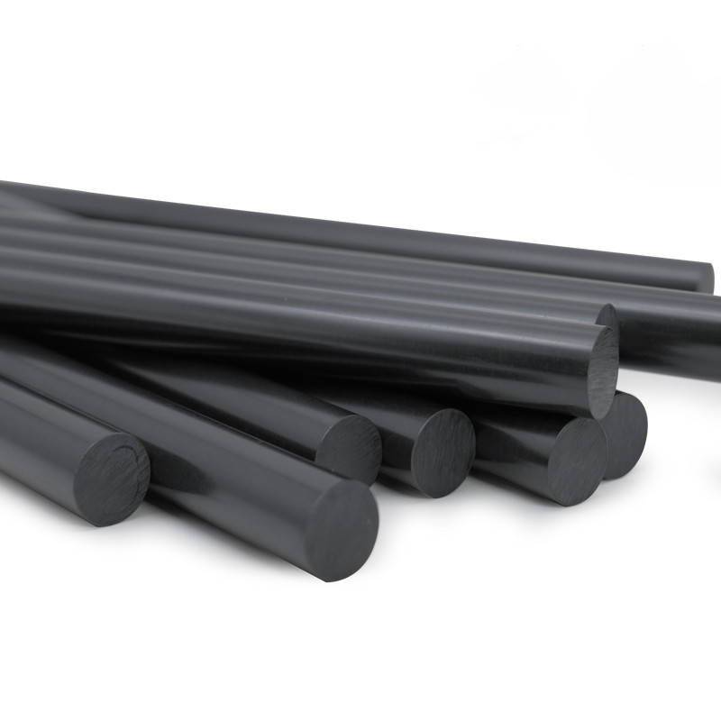 Black PEEK Rod Round Bar High Temperature Engineering Plastic 100mm 200mm Length
