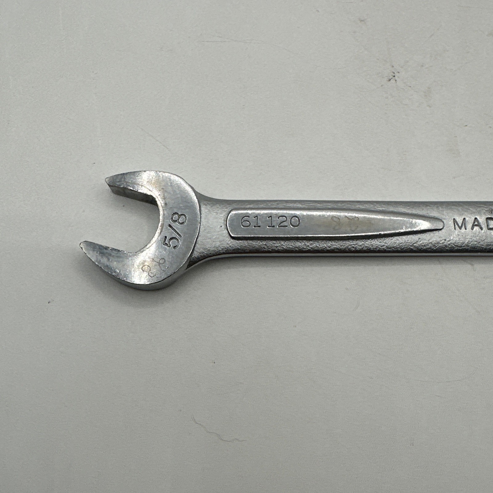 EASCO 61 120 5/8″ x 9/16″ SAE Double Open End Wrench Made in USA