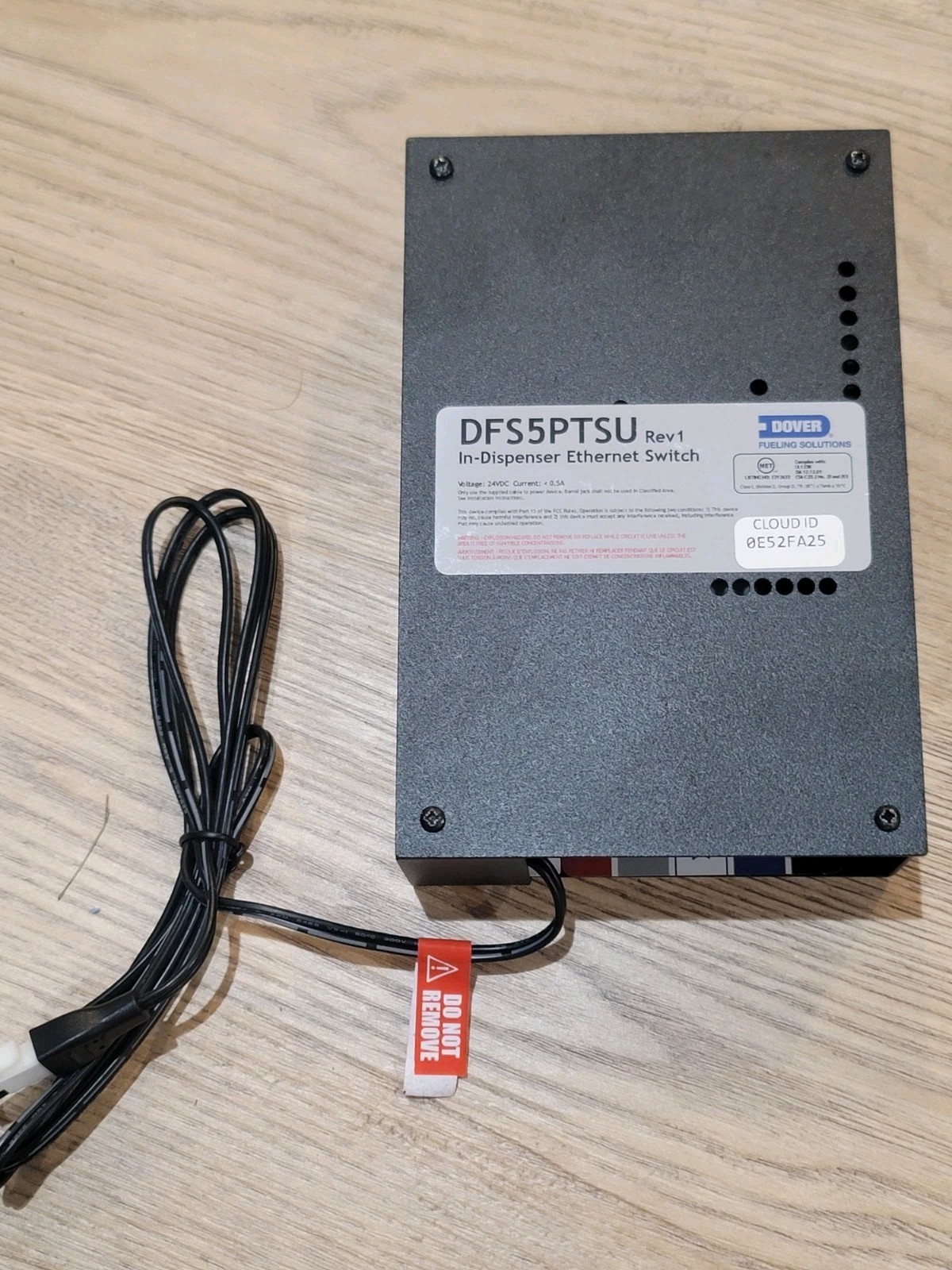 Dover Fueling Solutions DFS5PTSU Rev1 In-Dispenser Ethernet Switch