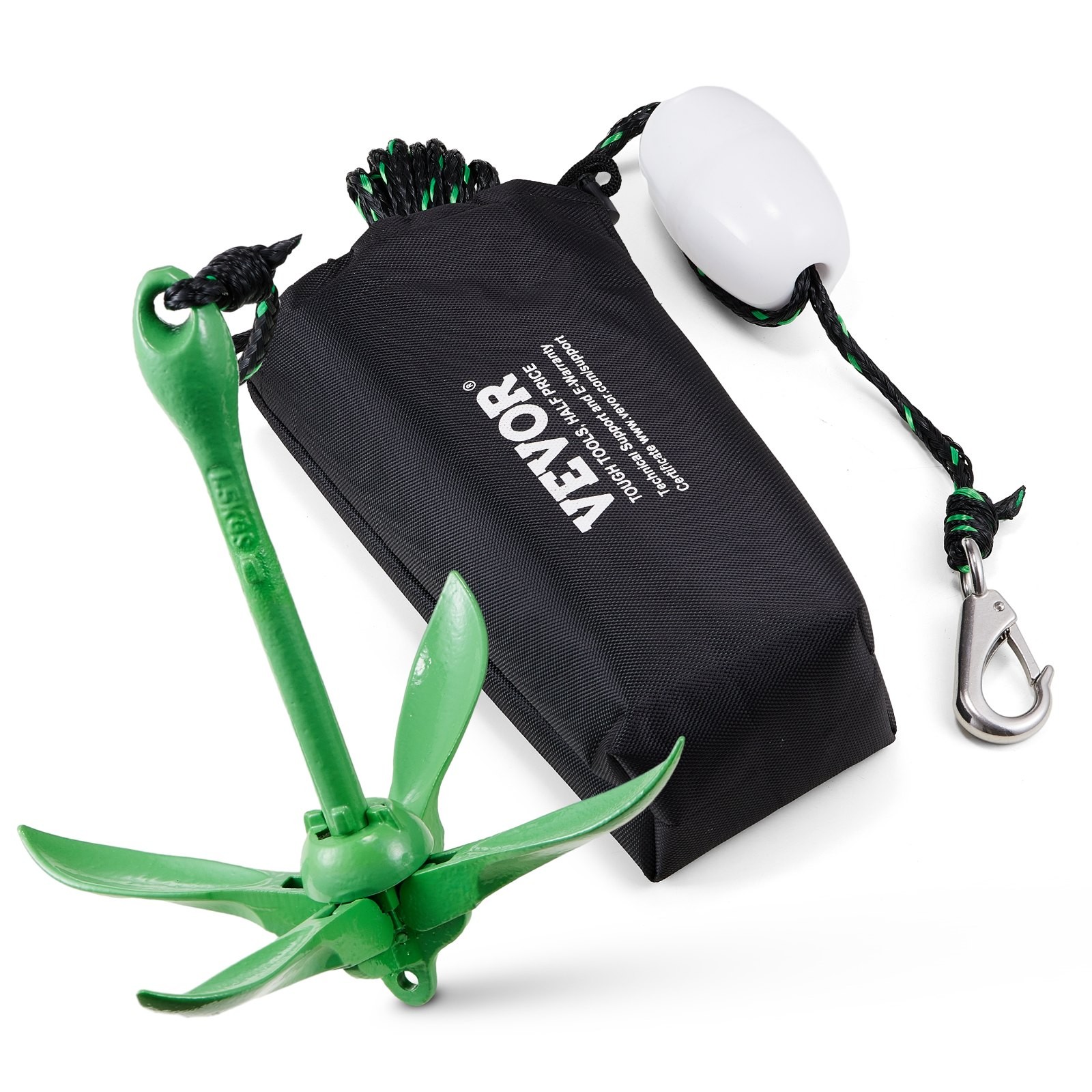 [New]Kayak Anchor Kit, 3.5 lb Paddle Board Anchor Kit with 26.2 ft/8 m Rope and