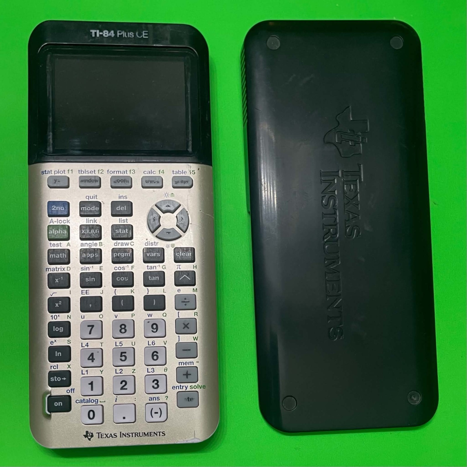 Texas Instruments TI-84 Plus CE Graphing Calculator With Cover As Is