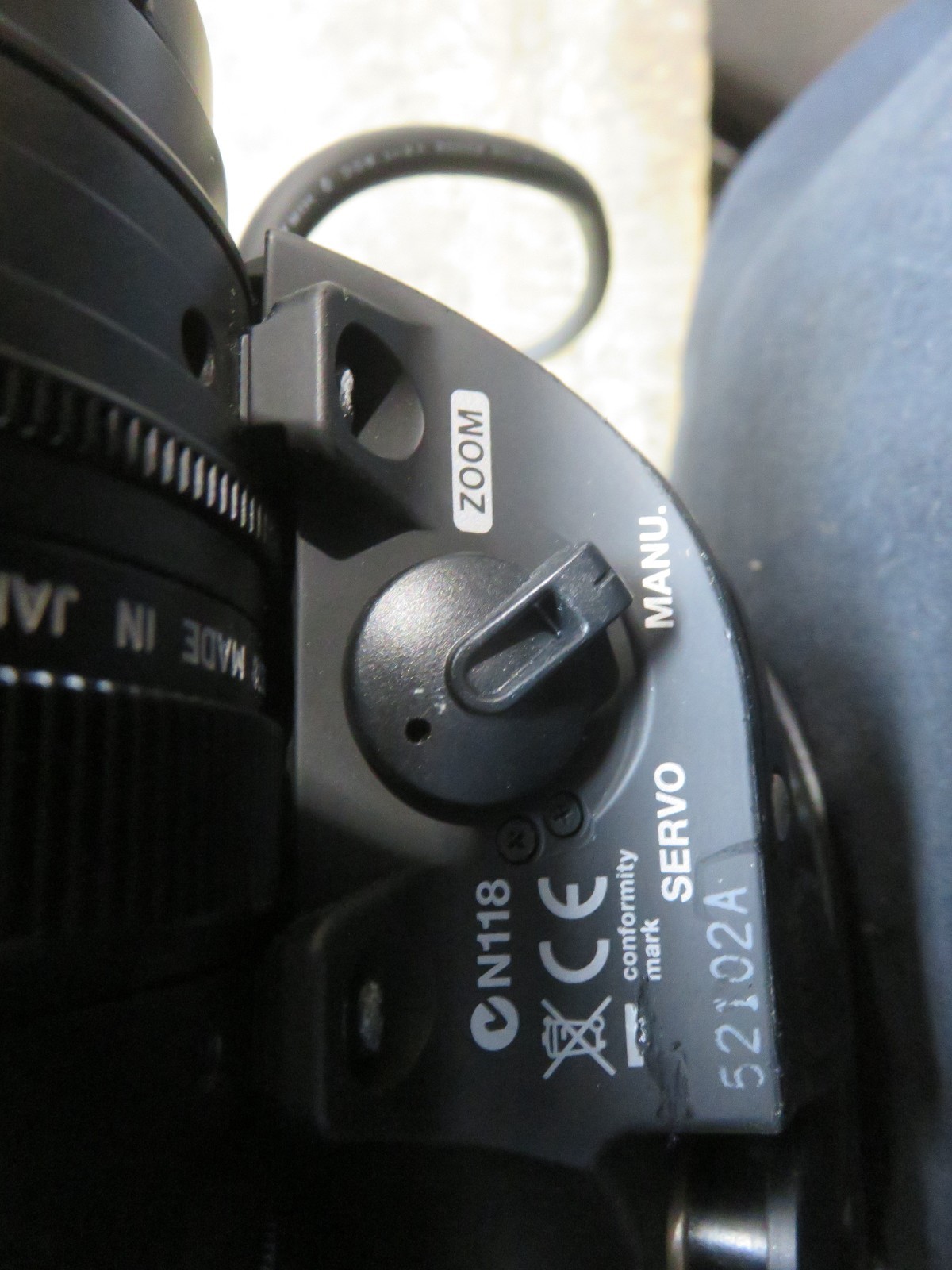 Canon YJ20x8.5B4 KRS SX12 20x Zoom Broadcast Camera Lens