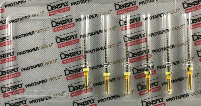 Dentsply ProTaper Gold Rotary Files F1,F2,F3,S1,S2,SX-F3 31mm 6 files /Pk