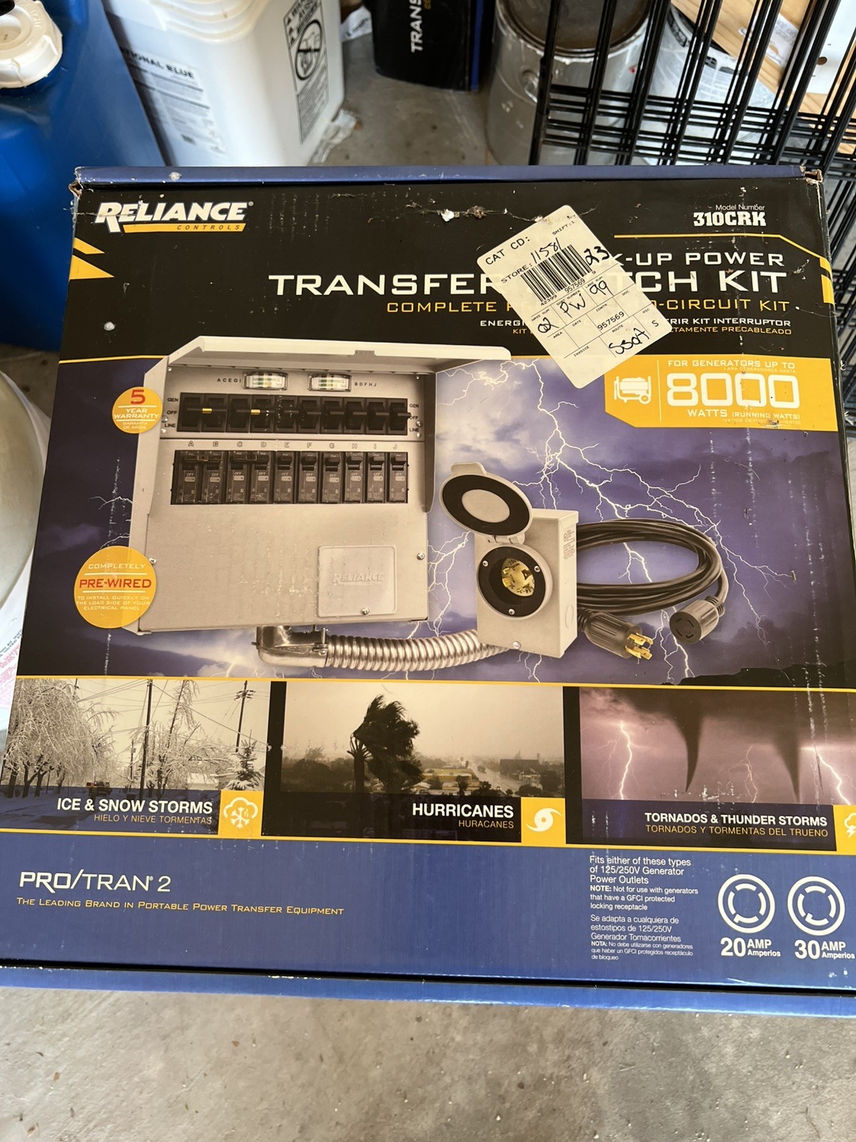 Reliance 310CRK 120/240-Volt 30-Amp 10-Circuit Pro/Tran 2 Transfer Switches