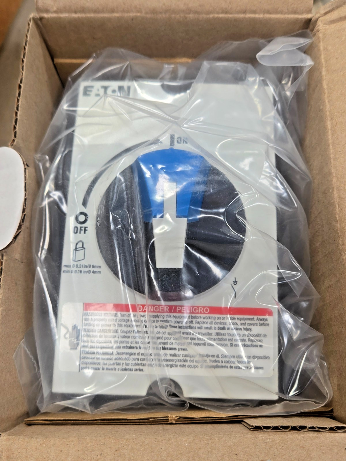 EATON – ER53030UPGB: 3-Pole, 600VAC, 30A, ENCLOSED NON-FUSIBLE ROTARY DISCONNECT