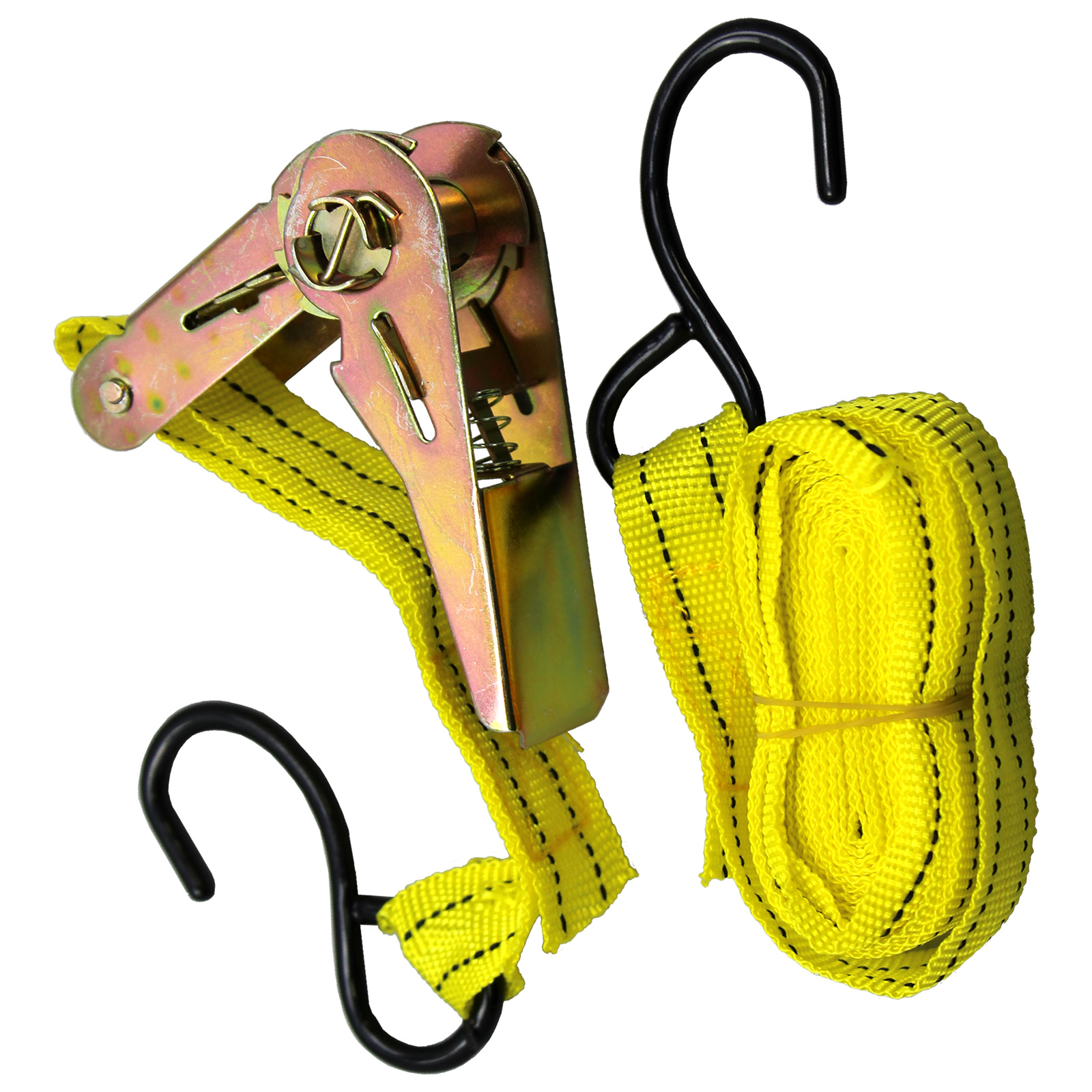 Lot of 96 Ratchet Tie Down Cargo Straps 1″ inch x 13′ Ft with S Hooks US SELLER