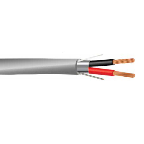 1000′ 18/3 Shielded CL3R/CMR Security Alarm Cable PVC Jacket Gray 300V