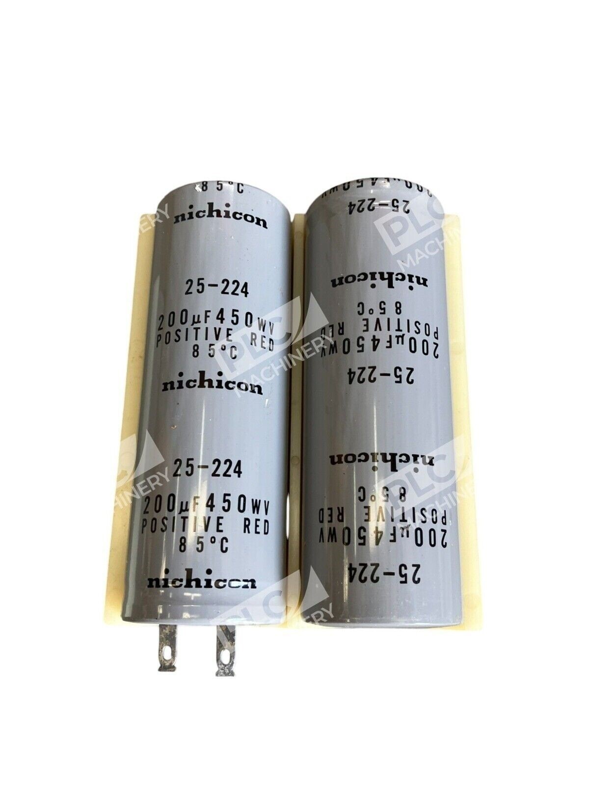 Nichicon 200µF 450WV Positive Red (lot of 2)
