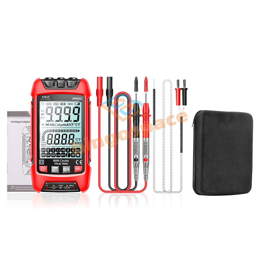 DM202 Digital Multimeter Voltmeter Resistance Capacitance Temp Transistor Meter