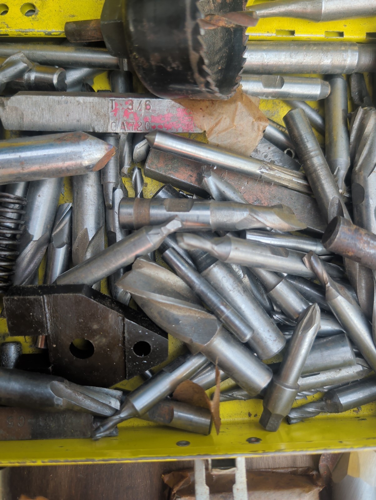 Mulling Machine End Mill Lot with New Bits Included Made In USA
