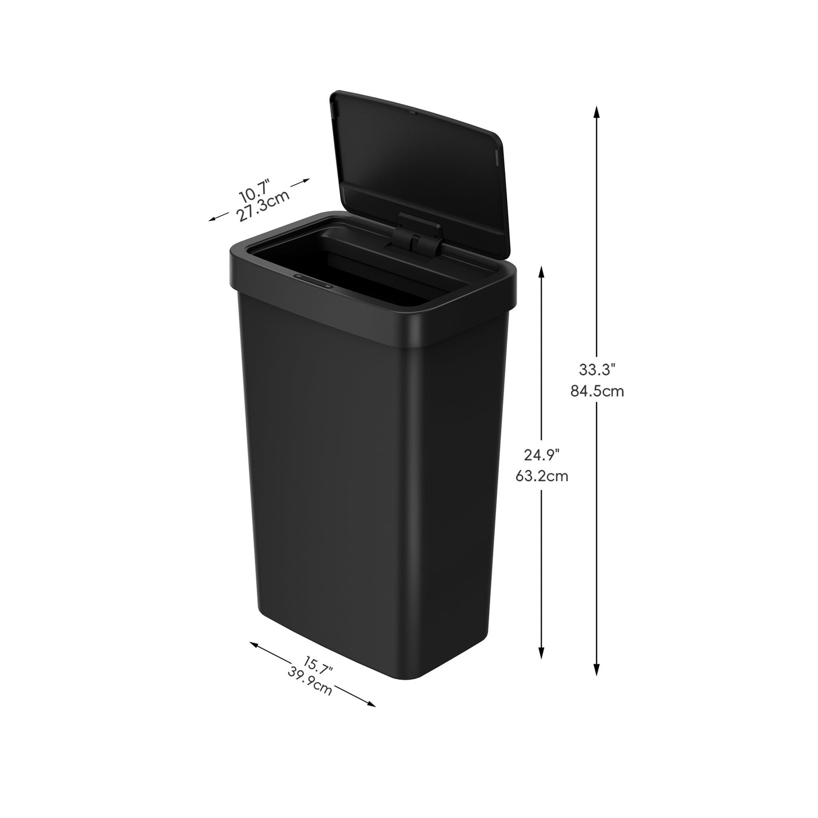 13.2 Gallon Kitchen Sensor Trash Can,Plastic Motion Sensor Kitchen Trash Can