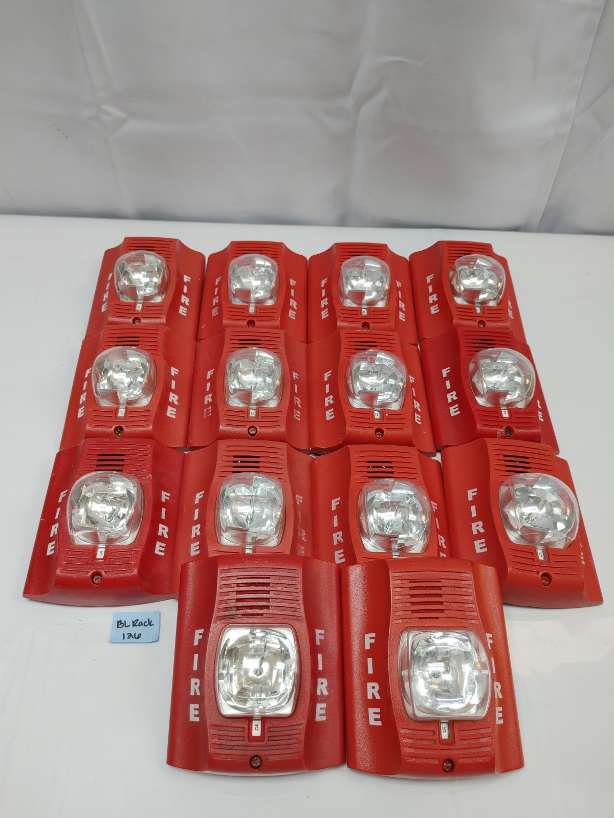 (LOT OF 14) System Sensor P2RK Fire Alarm Horn/Strobe